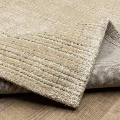 Oriental Weavers Circa CIR03 soft area rug featuring textured design in beige/ ivory tones