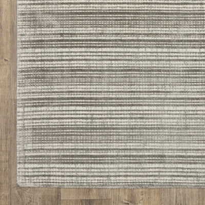 Oriental Weavers Circa CIR04 soft area rug featuring textured design in grey/ ivory tones
