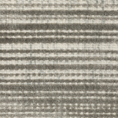 Oriental Weavers Circa CIR04 soft area rug featuring textured design in grey/ ivory tones