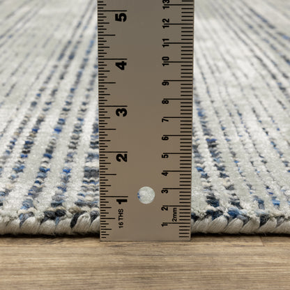 Oriental Weavers Circa CIR05 soft traditional rug featuring textured design in grey/ blue tones