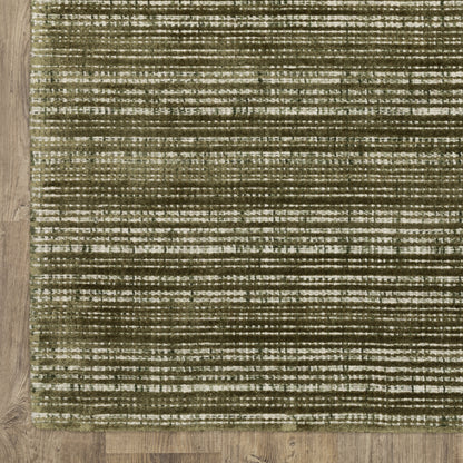 Oriental Weavers Circa CIR07 soft area rug featuring textured design in green/ ivory tones