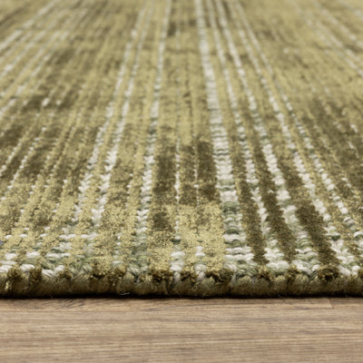 Oriental Weavers Circa CIR07 soft area rug featuring textured design in green/ ivory tones
