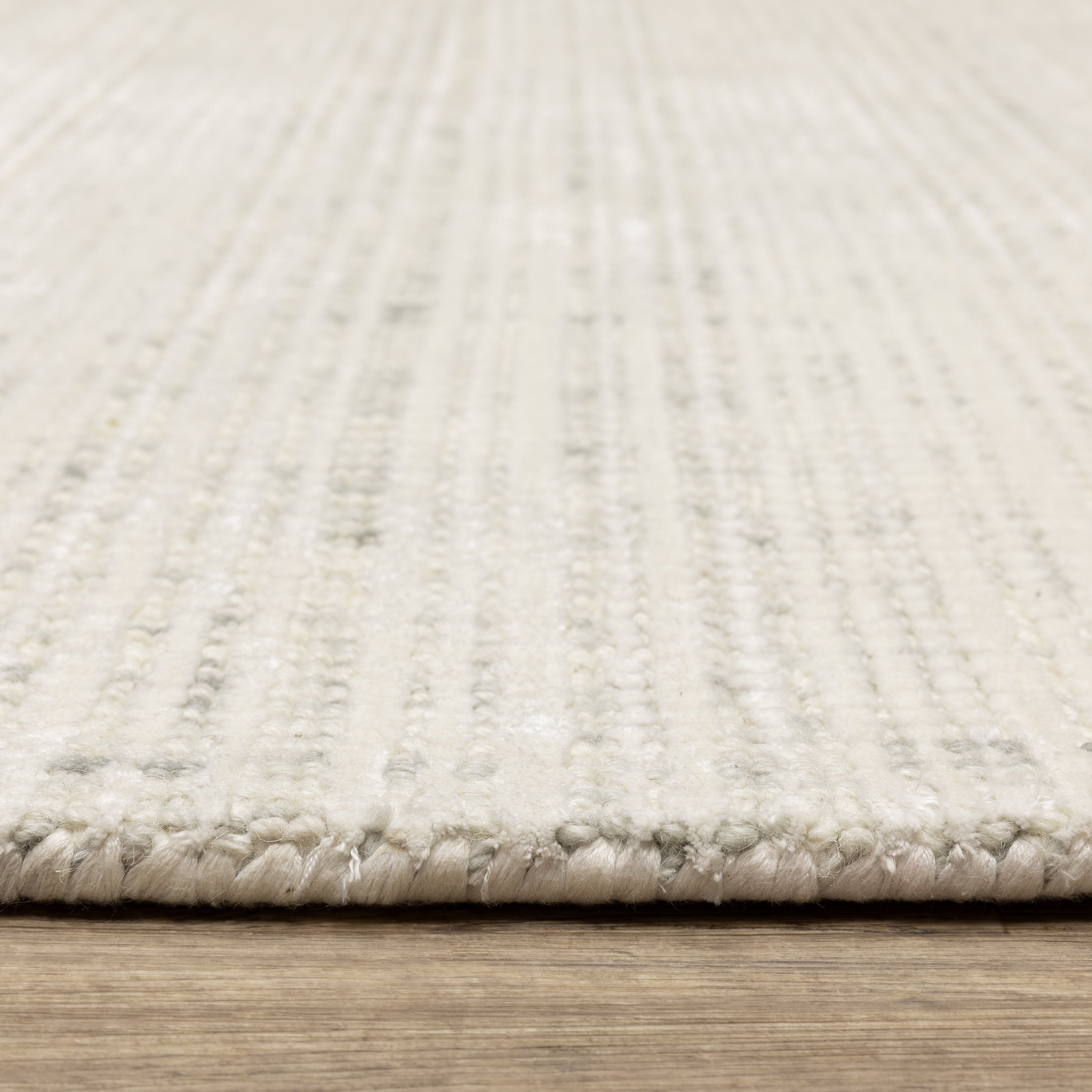 Oriental Weavers Circa CIR08 soft modern rug featuring textured design in ivory/ grey tones