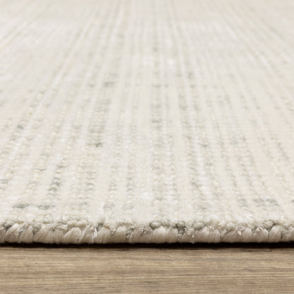 Oriental Weavers Circa CIR08 soft modern rug featuring textured design in ivory/ grey tones