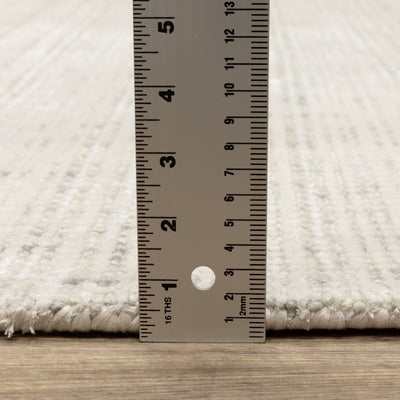 Oriental Weavers Circa CIR08 soft modern rug featuring textured design in ivory/ grey tones