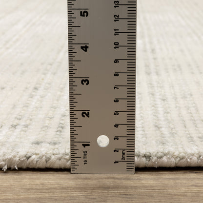 Oriental Weavers Circa CIR08 soft modern rug featuring textured design in ivory/ grey tones