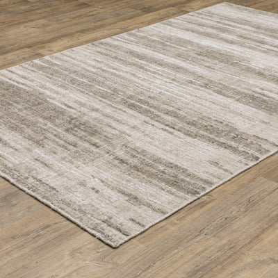 Oriental Weavers Clarke CLA01 soft modern rug featuring abstract pattern in beige/ brown tones