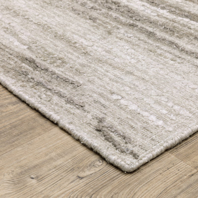 Oriental Weavers Clarke CLA01 soft modern rug featuring abstract pattern in beige/ brown tones