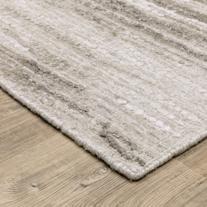Oriental Weavers Clarke CLA01 soft modern rug featuring abstract pattern in beige/ brown tones