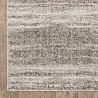 Oriental Weavers Clarke CLA01 soft modern rug featuring abstract pattern in beige/ brown tones