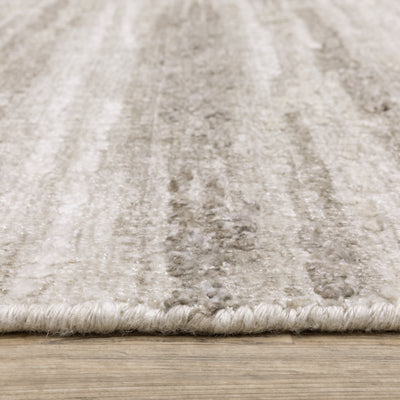 Oriental Weavers Clarke CLA01 soft modern rug featuring abstract pattern in beige/ brown tones