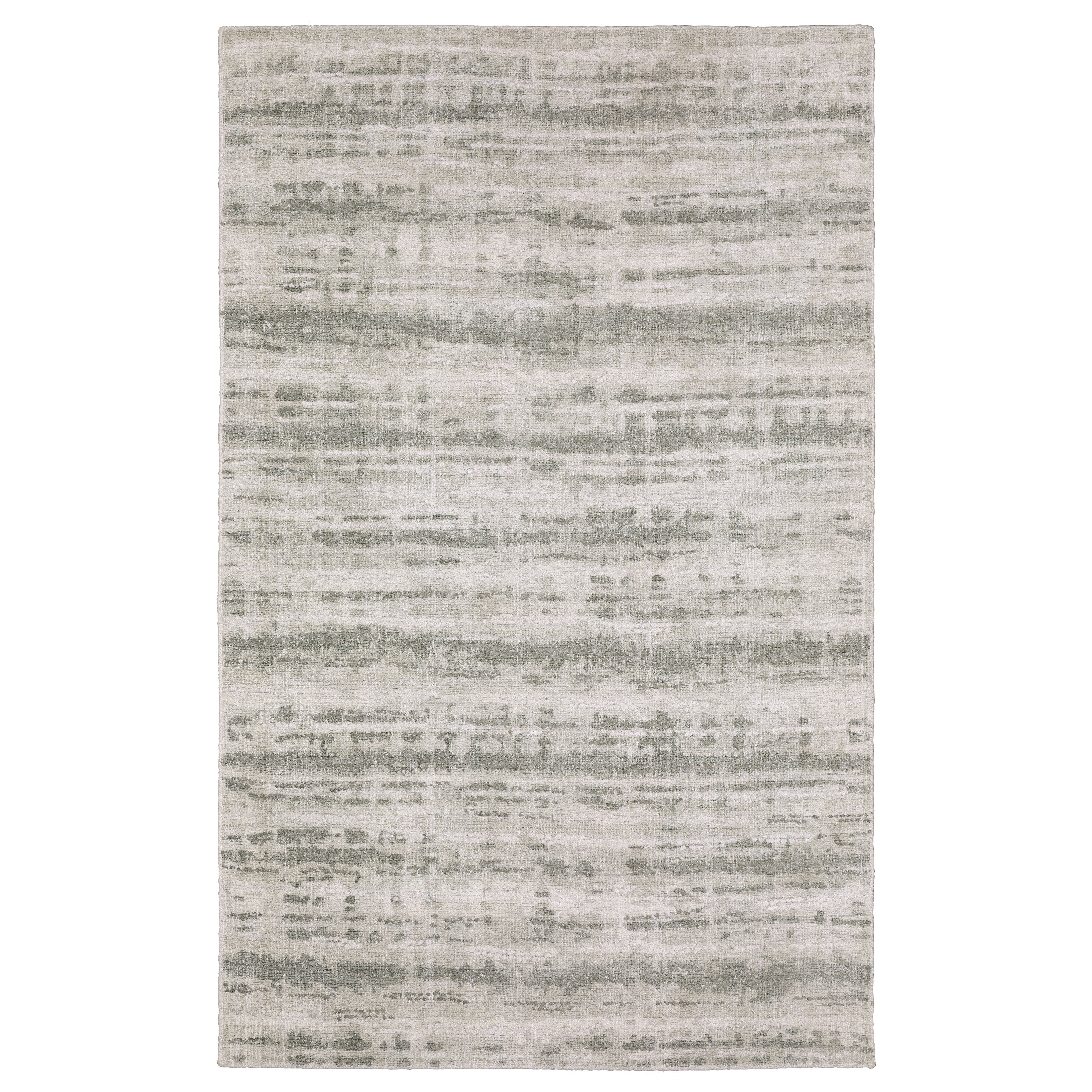 Oriental Weavers Clarke CLA02 soft modern rug featuring abstract pattern in beige/ green tones