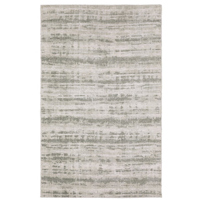 Oriental Weavers Clarke CLA02 soft modern rug featuring abstract pattern in beige/ green tones