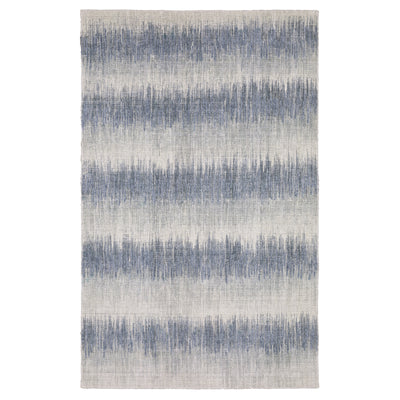 Oriental Weavers Clarke CLA06 soft modern rug featuring abstract pattern in blue/ ivory tones