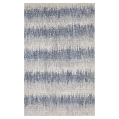 Oriental Weavers Clarke CLA06 soft modern rug featuring abstract pattern in blue/ ivory tones