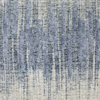 Oriental Weavers Clarke CLA06 soft modern rug featuring abstract pattern in blue/ ivory tones