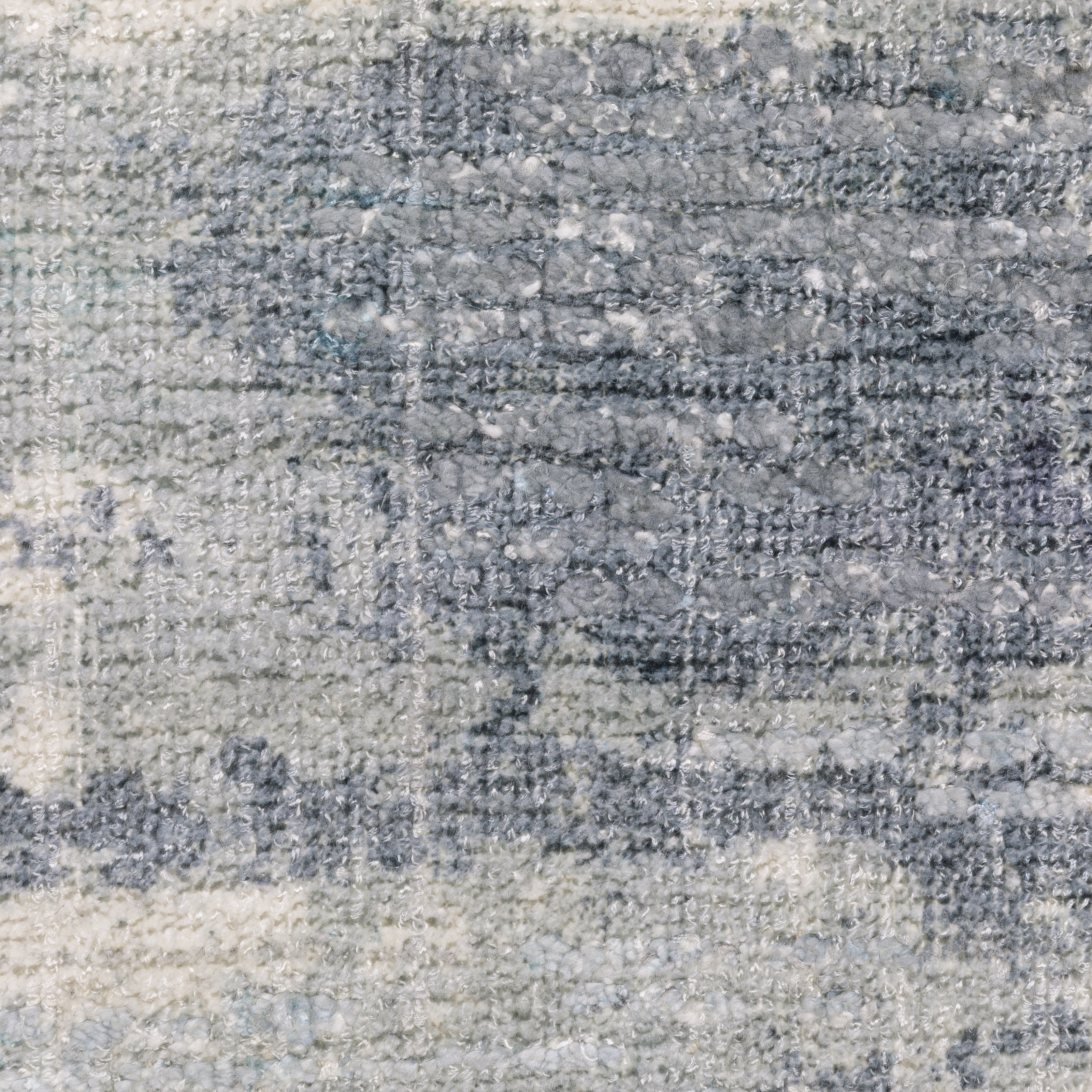 Oriental Weavers Clarke CLA07 soft modern rug featuring abstract pattern in blue/ ivory tones