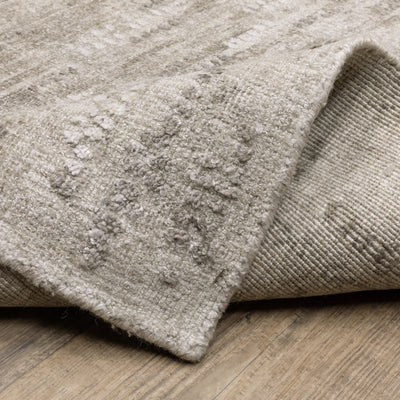 Oriental Weavers Clarke CLA08 soft modern rug featuring abstract pattern in beige/ brown tones