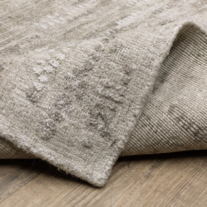 Oriental Weavers Clarke CLA08 soft modern rug featuring abstract pattern in beige/ brown tones