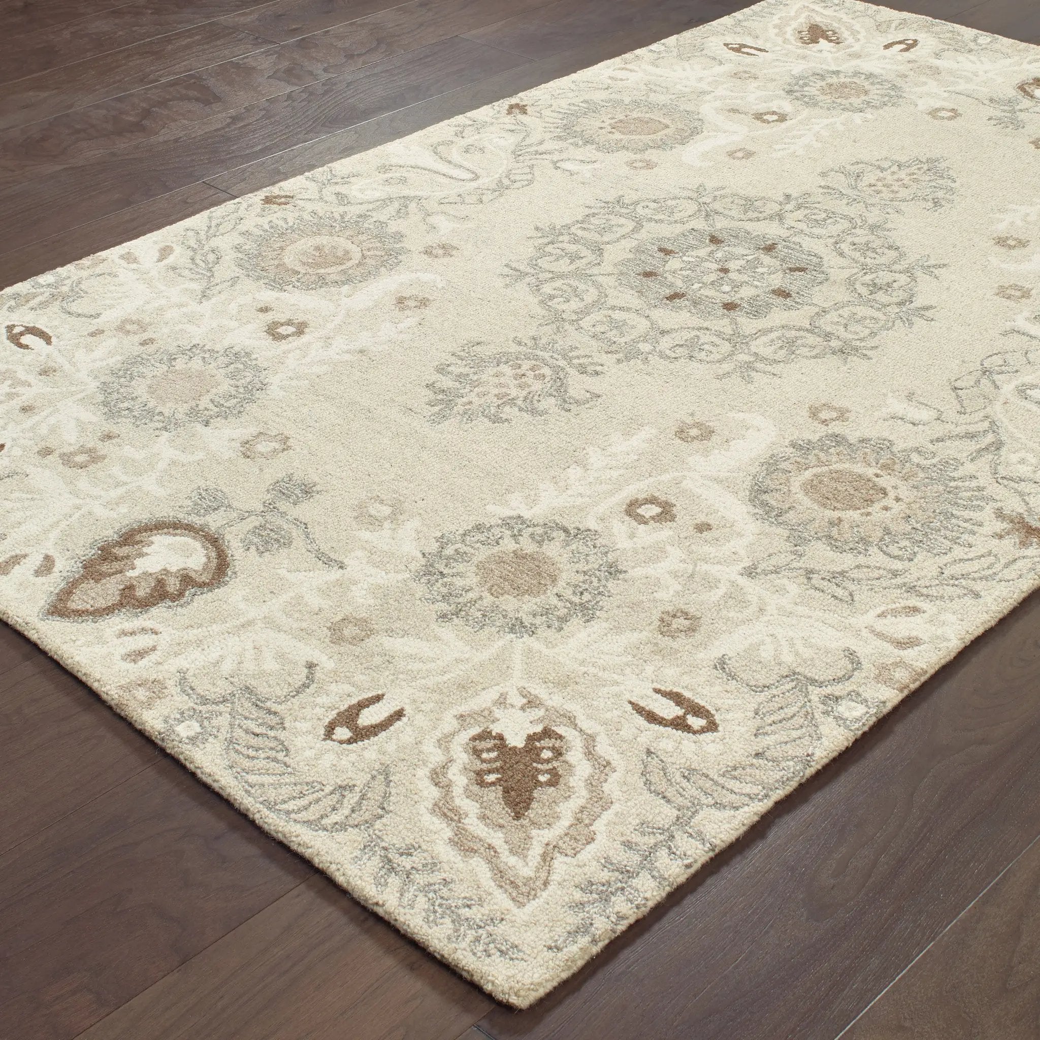Craft 93000 Sand/ Ash Area Rug by Oriental Weavers