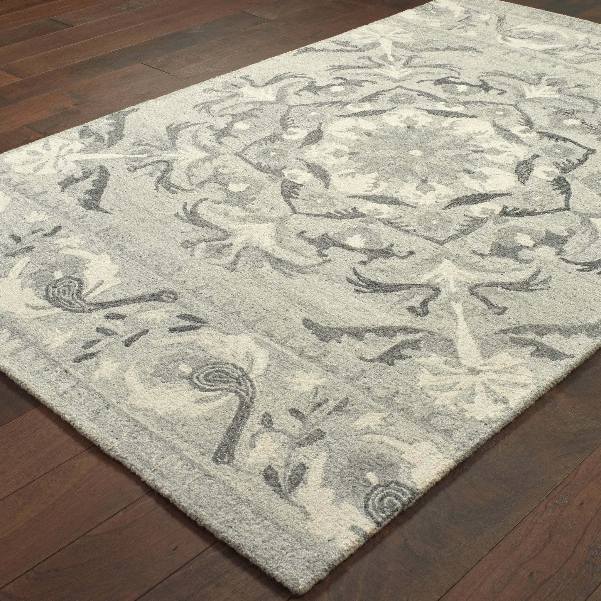 Craft 93001 Ash/ Ivory Area Rug by Oriental Weavers