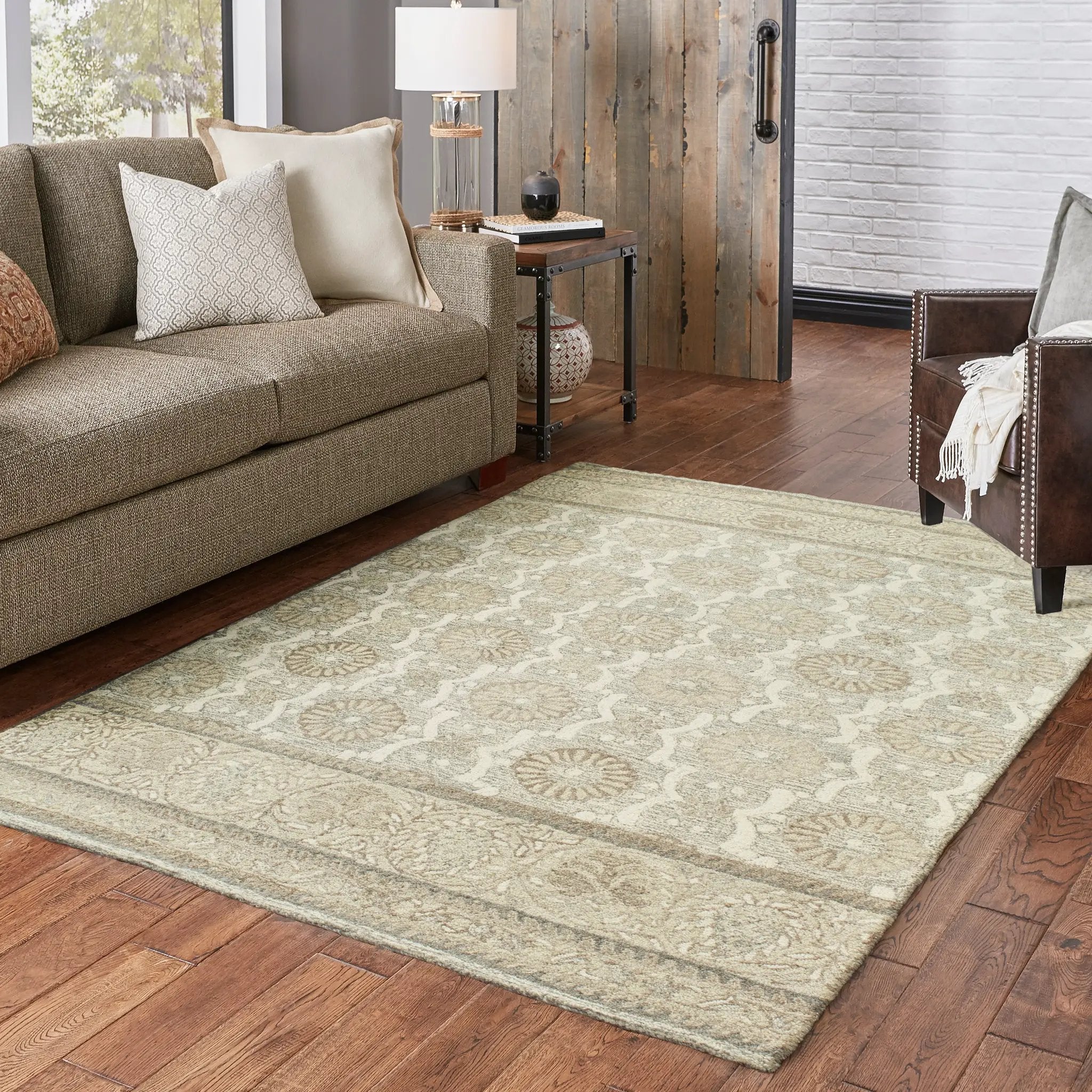 Craft 93002 Ash/ Sand Area Rug by Oriental Weavers
