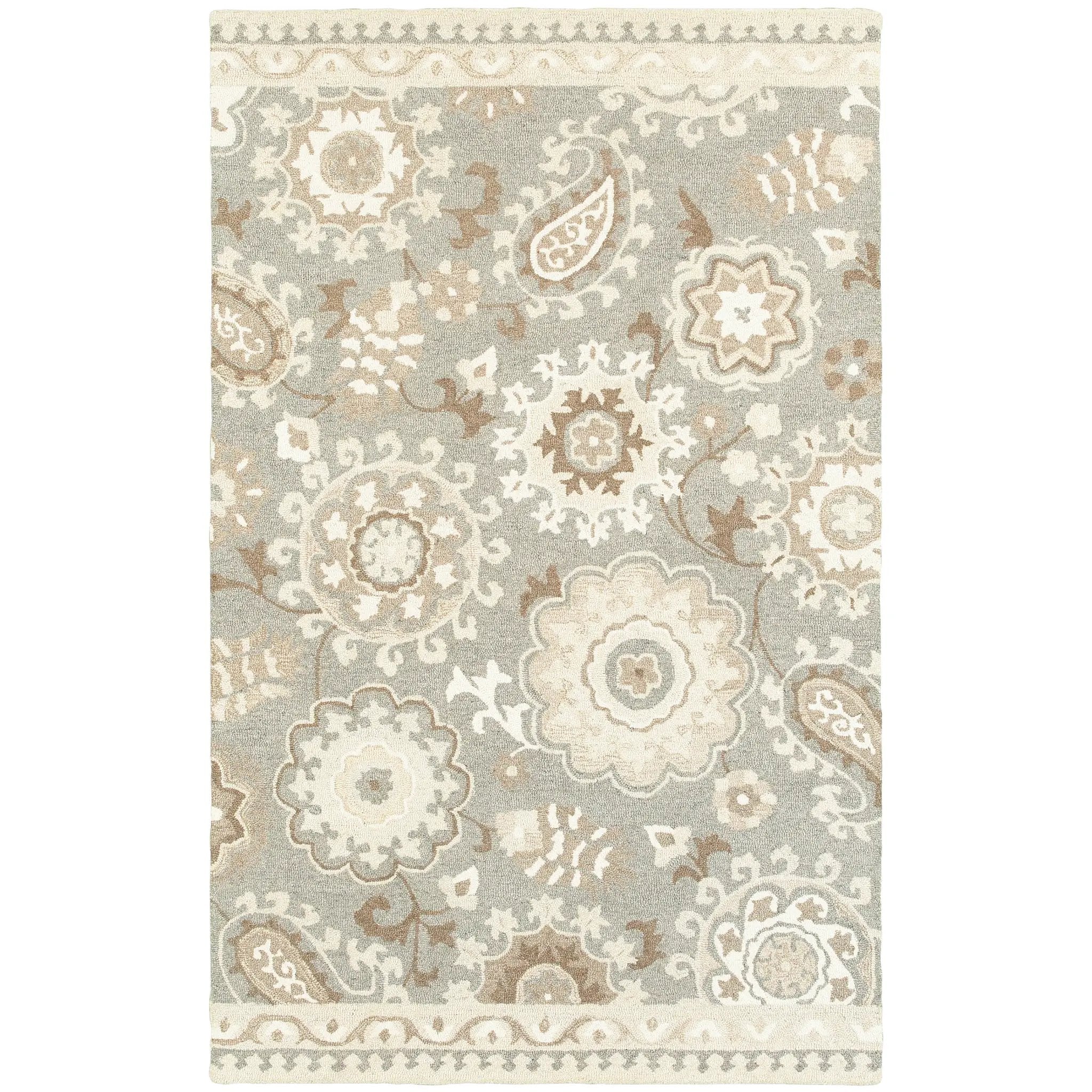 Craft 93003 Grey/ Sand Area Rug by Oriental Weavers