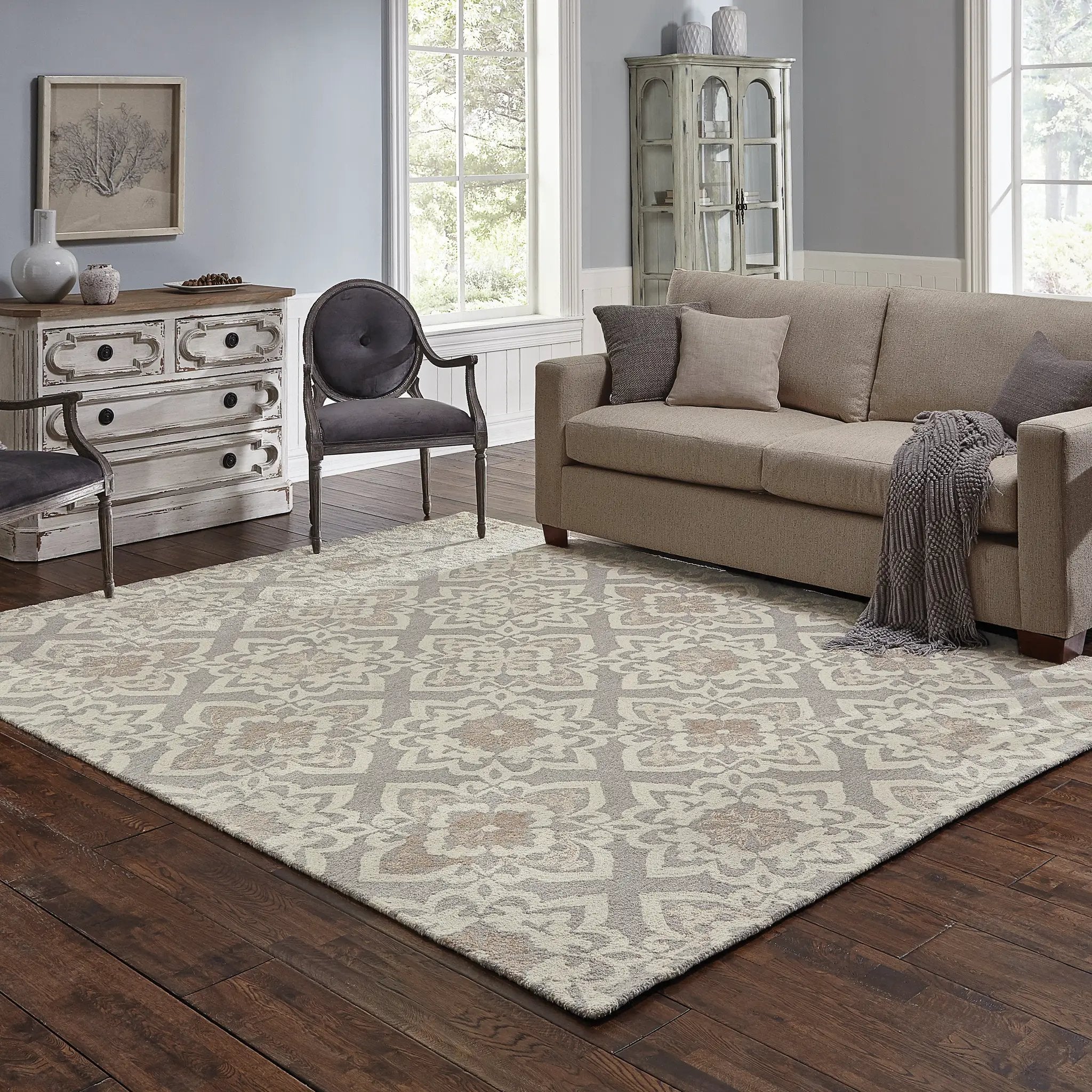Craft 93004 Grey/ Sand Area Rug by Oriental Weavers