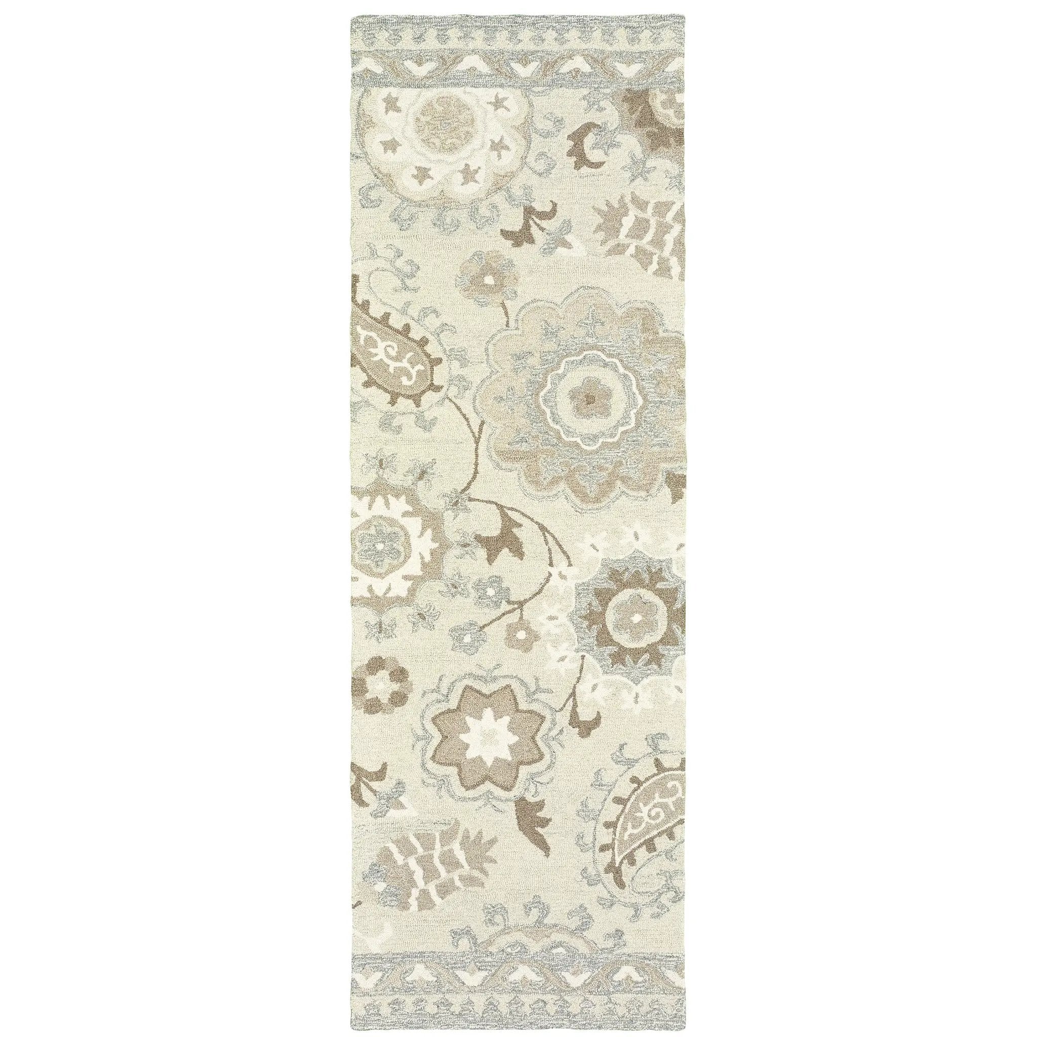 Craft 93005 Ivory/ Grey Area Rug by Oriental Weavers