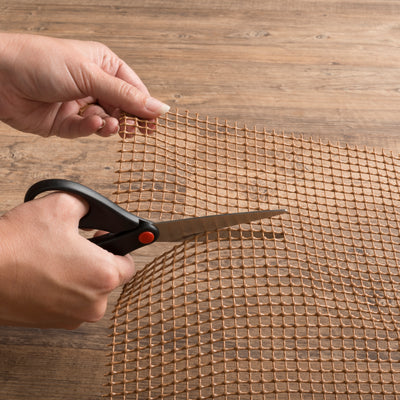All Weather Outdoor 0007C Brown Rug Pad, brown outdoor rug pad designed for airflow, faster drying, and added rug stability.