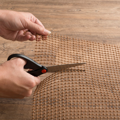All Weather Outdoor 0007C Brown Rug Pad, brown outdoor rug pad designed for airflow, faster drying, and added rug stability.