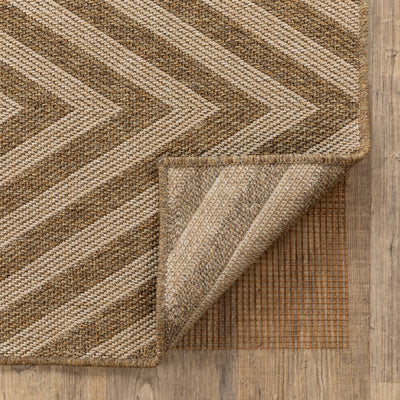 All Weather Outdoor 0007C Brown Rug Pad, brown outdoor rug pad designed for airflow, faster drying, and added rug stability.