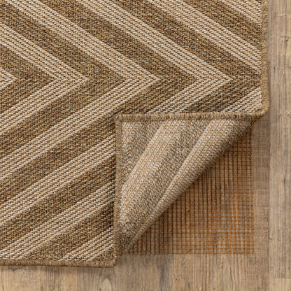 All Weather Outdoor 0007C Brown Rug Pad, brown outdoor rug pad designed for airflow, faster drying, and added rug stability.