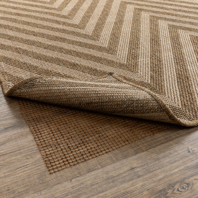 All Weather Outdoor 0007C Brown Rug Pad, brown outdoor rug pad designed for airflow, faster drying, and added rug stability.
