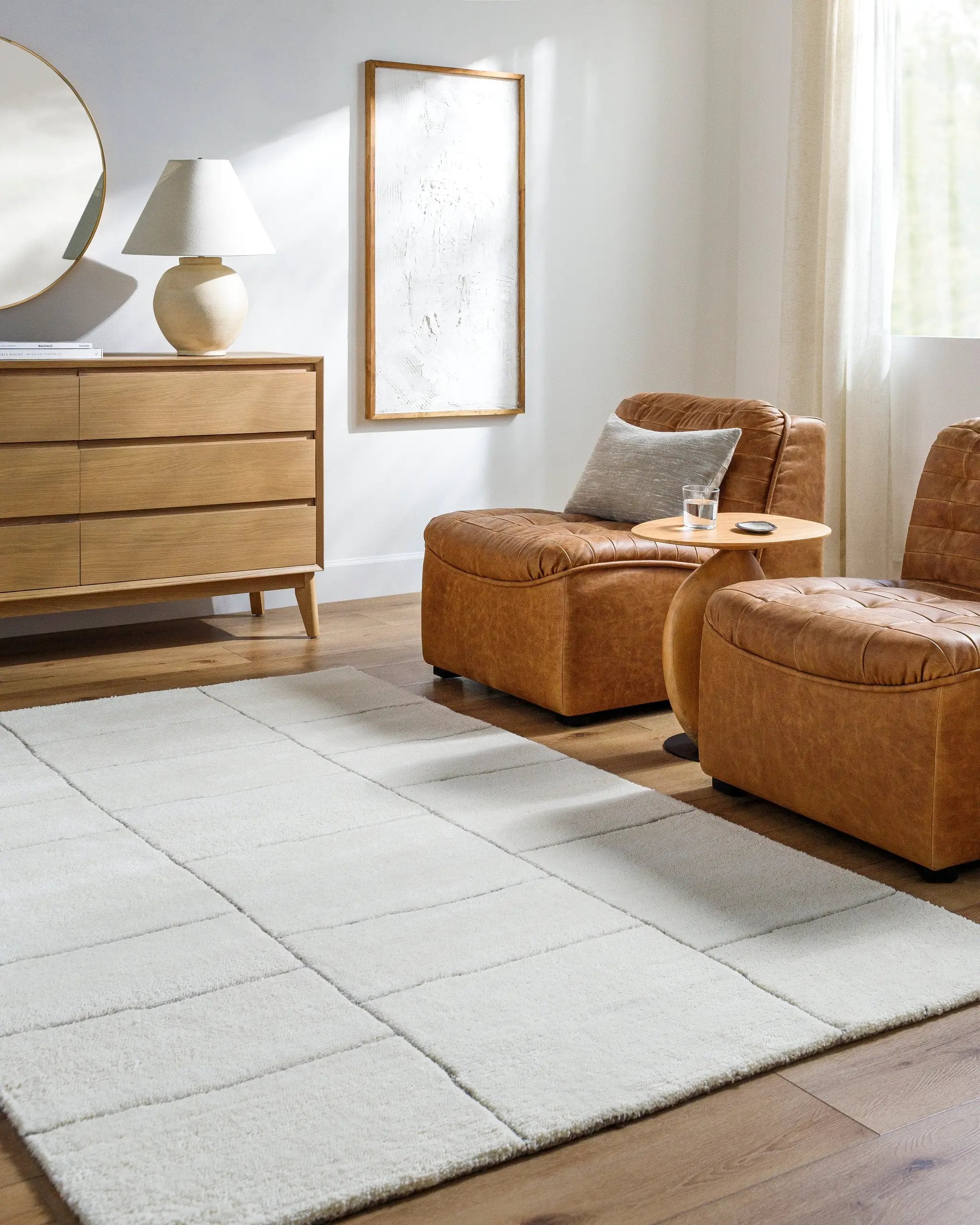 Portobello PBO-2307 Cream Area Rug by LIVABLISS