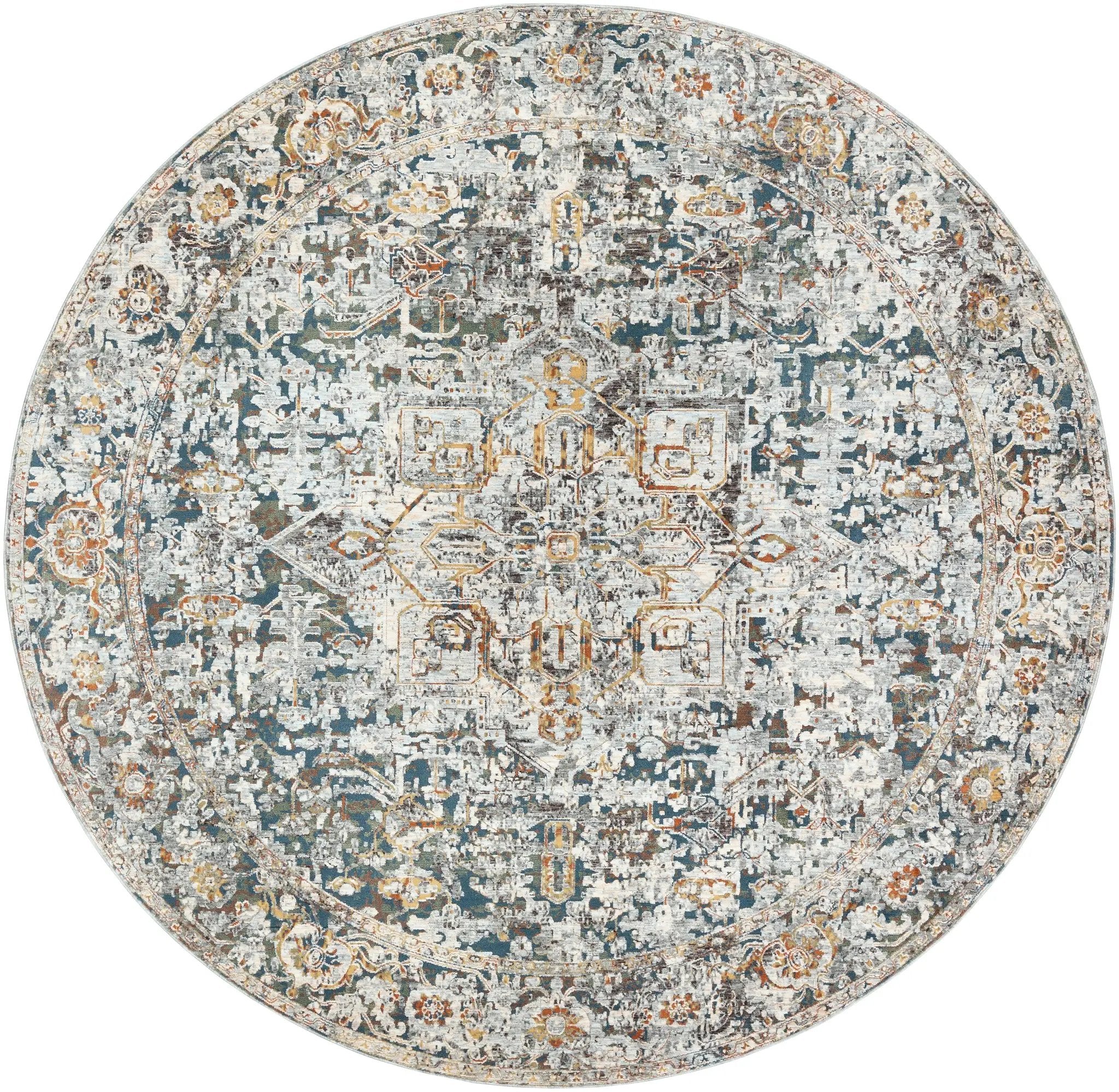 Presidential PDT-2300 Ice-Blue Area Rug by LIVABLISS