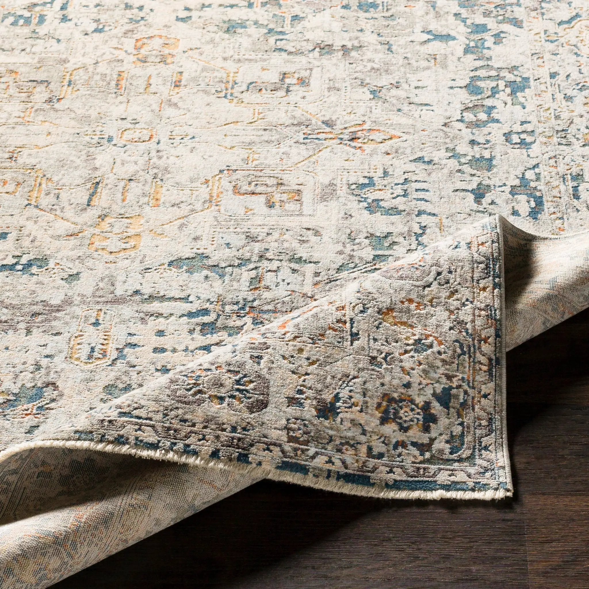 Presidential PDT-2300 Ice-Blue Area Rug by LIVABLISS