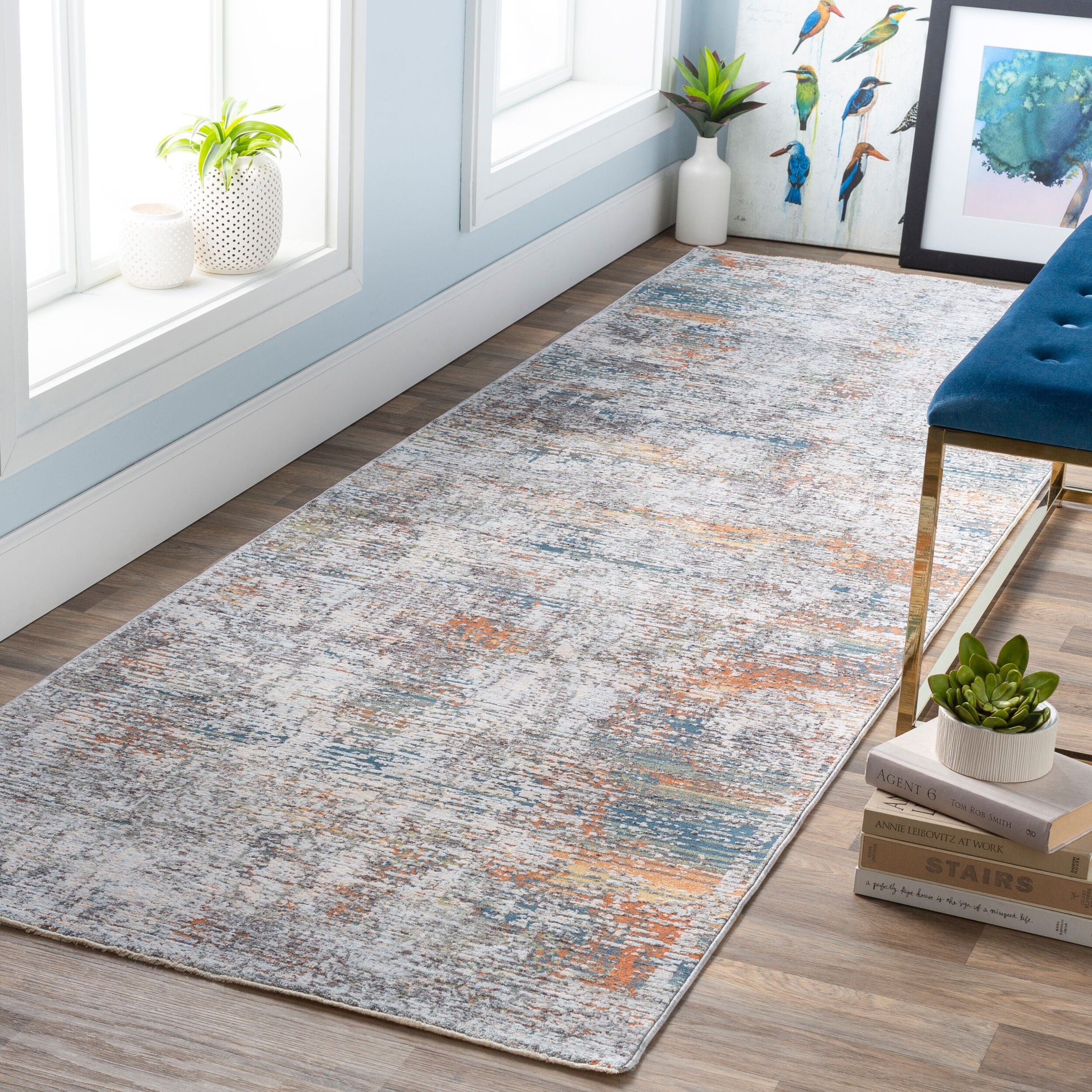 Surya Presidential PDT-2305 Blue Area Rug by LIVABLISS