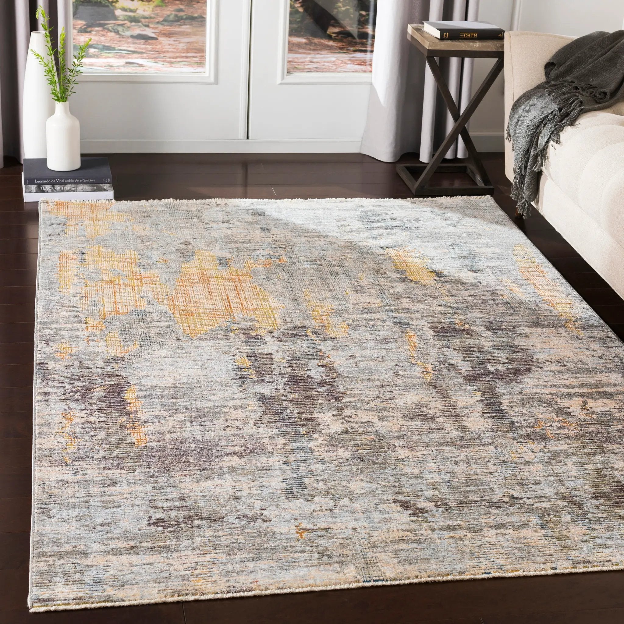 Presidential PDT-2306 Light-Olive Area Rug by LIVABLISS