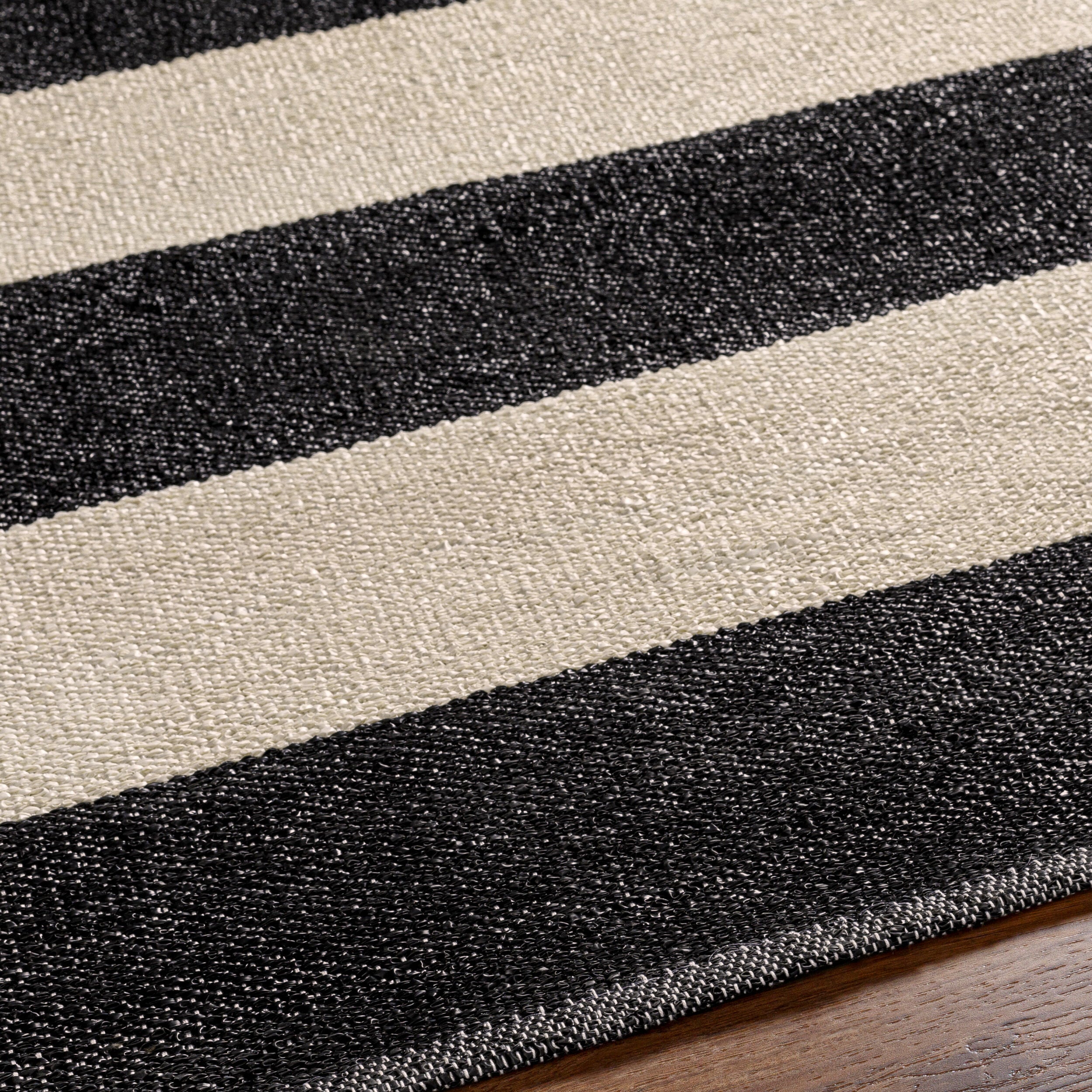 Surya Picnic PIC-4005 Black Area Rug by LIVABLISS