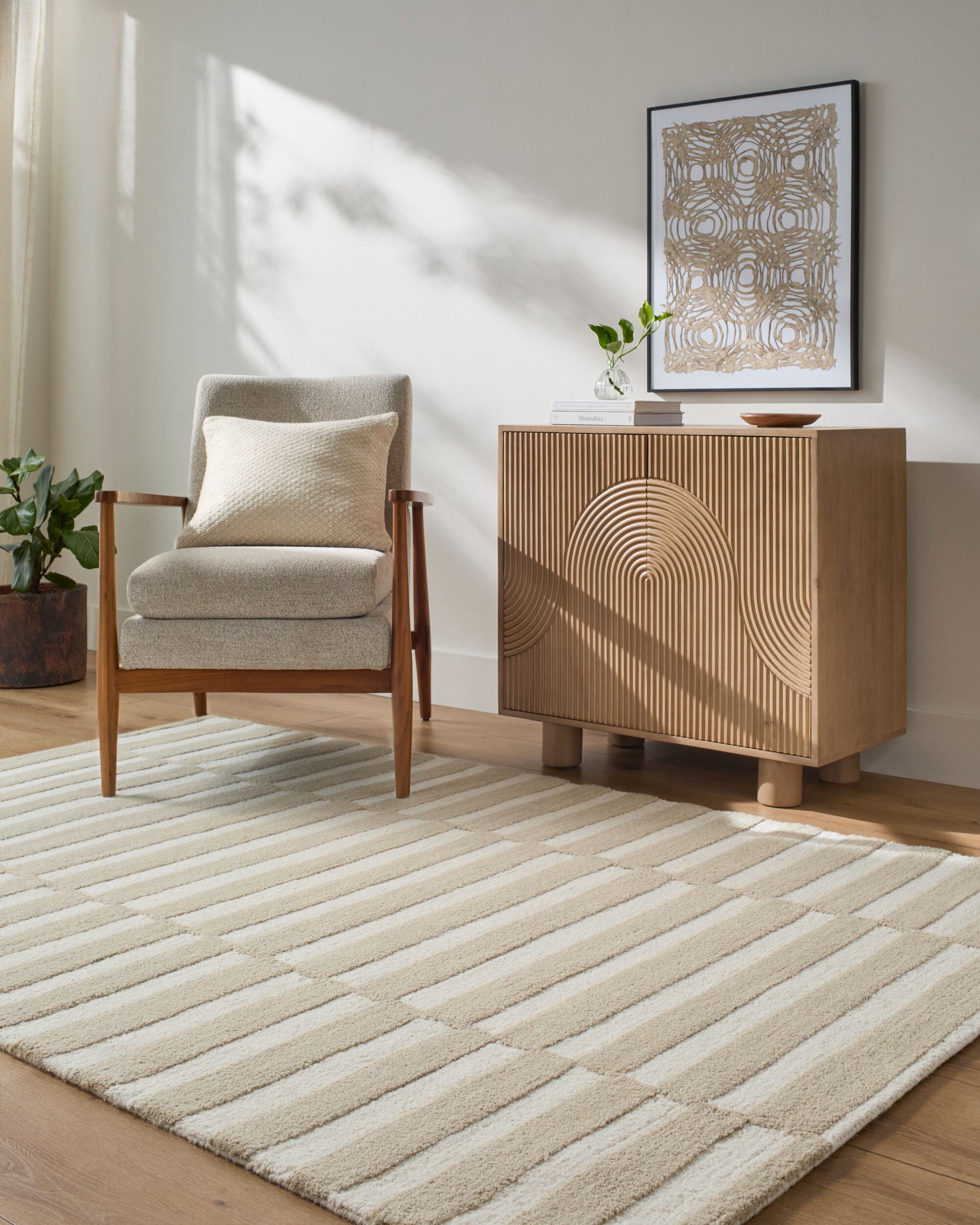 Our PNW Home x LIVABLISS Idaho PNWID-2301 Beige Area Rug