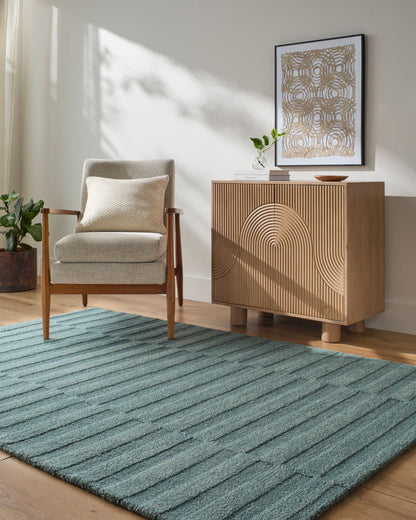 Our PNW Home x LIVABLISS Idaho PNWID-2303 Slate Blue Area Rug