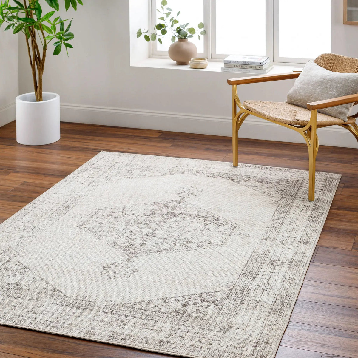 Olympic PNWOL-2300 Tan Area Rug by Our PNW Home x LIVABLISS