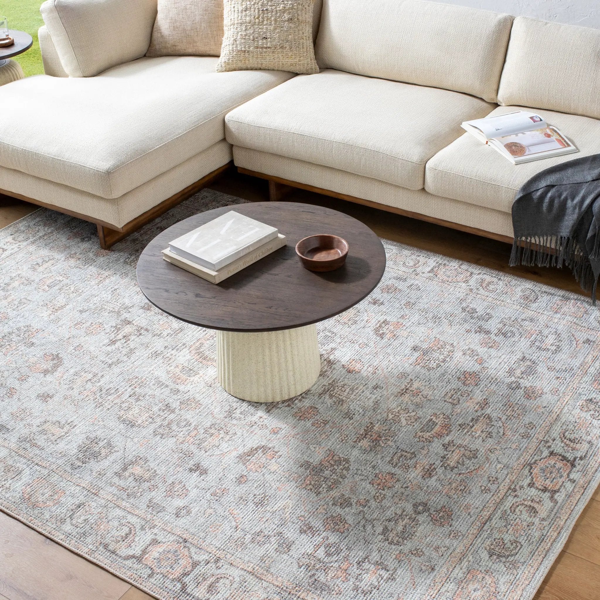 Olympic PNWOL-2303 Sky Blue Area Rug by Our PNW Home x LIVABLISS