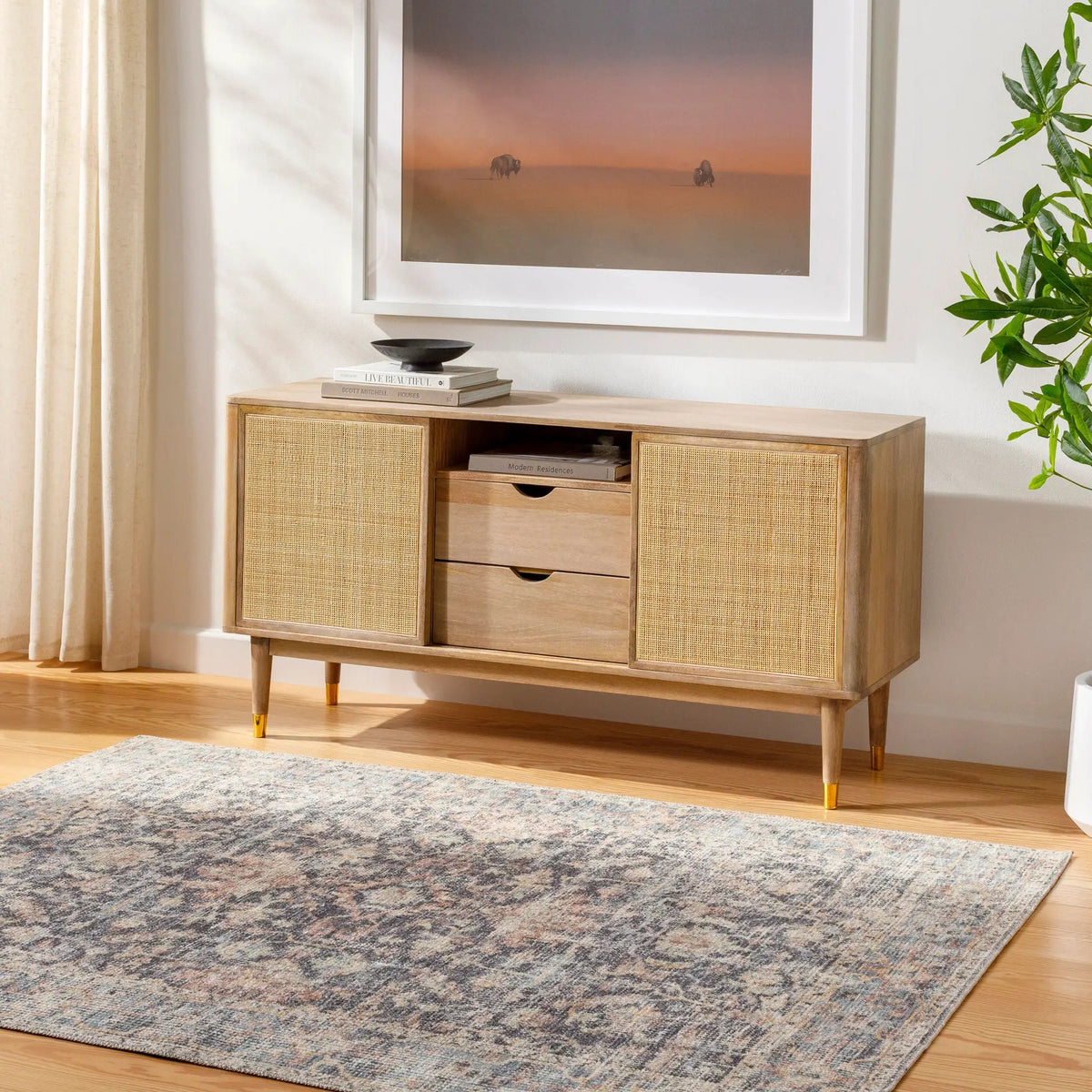 Olympic PNWOL-2304 Charcoal Area Rug by Our PNW Home x LIVABLISS