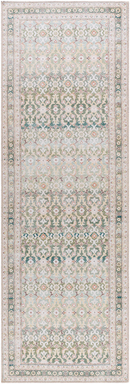 Our PNW Home Rainier PNWRN-2304 Olive Machine Washable Area Rug by LIVABLISS