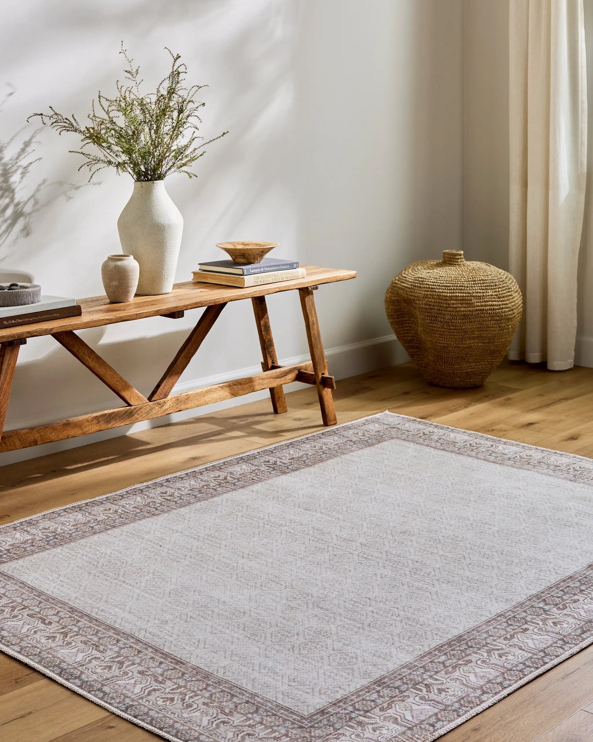 Rainier PNWRN-2307 Cream / Brown Area Rug by Our PNW Home x LIVABLISS