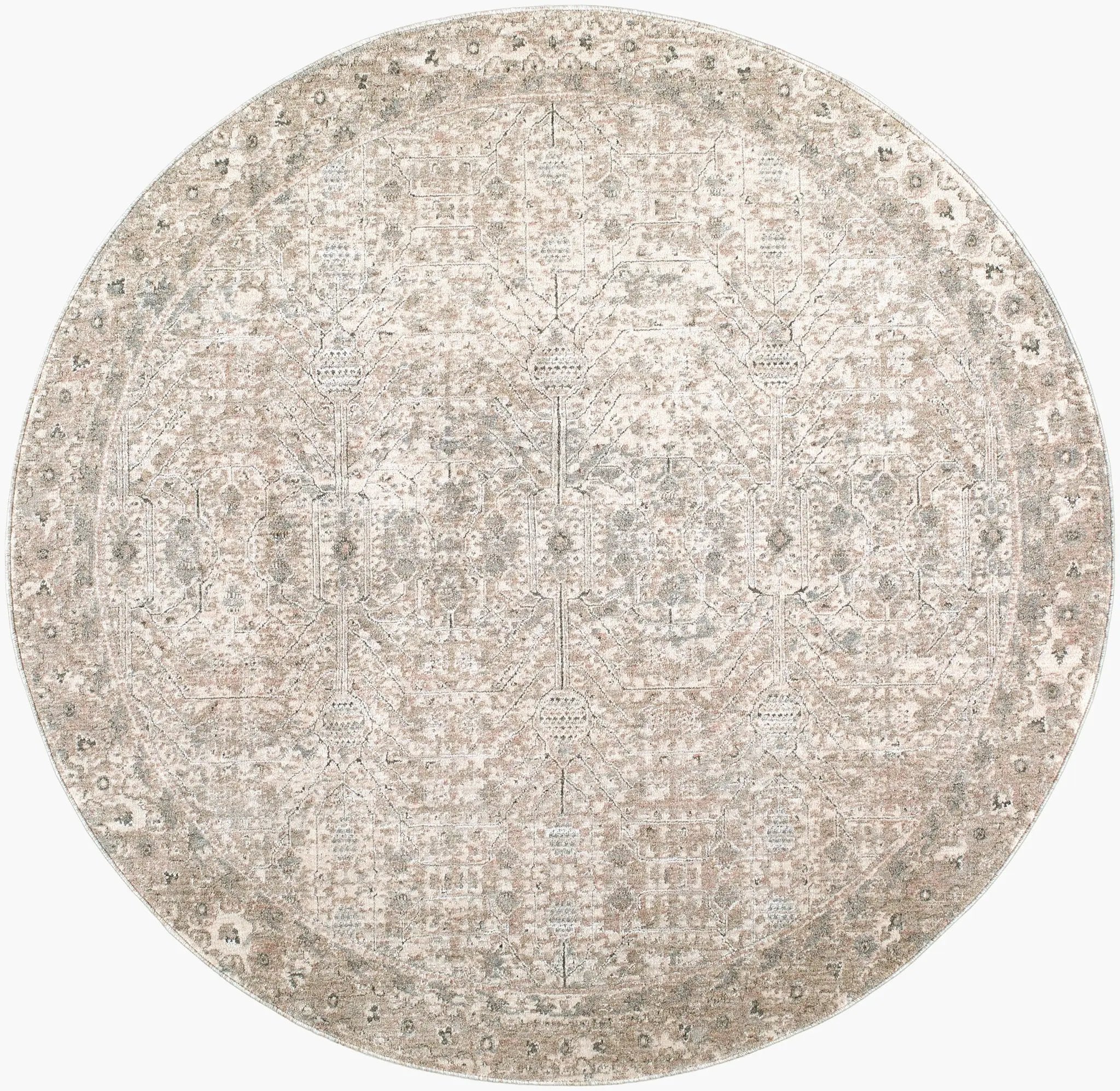 Poetry POI-2302 Cream Area Rug by LIVABLISS