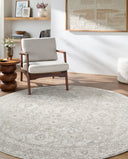 Livabliss Poetry POI-2304 Light Slate Area Rug by LIVABLISS