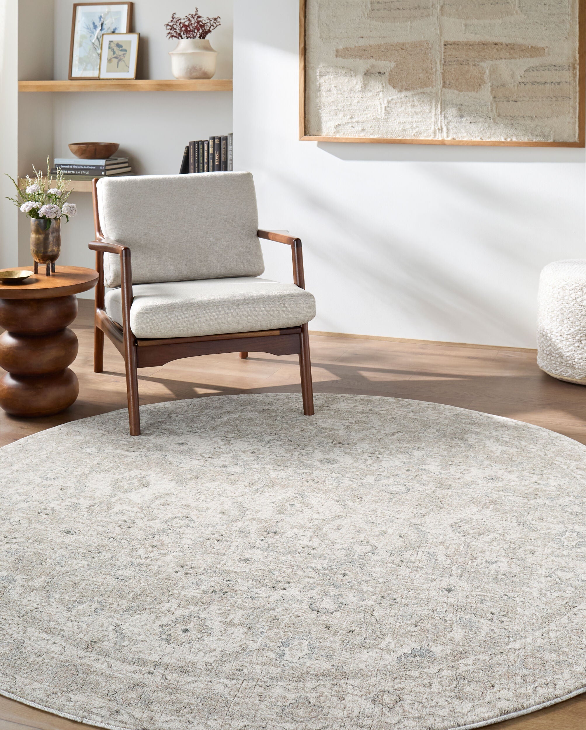 Livabliss Poetry POI-2304 Light Slate Area Rug by LIVABLISS